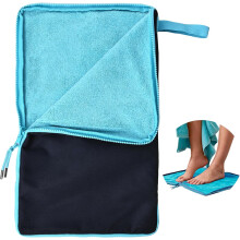 Leakproof Wet Bag for Swimsuits, Diapers, Gym Clothes – Waterproof with Embedded Towel, Fleece Lining, Compatible with Travel & Beach