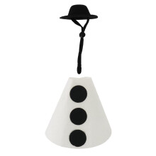 Mini oche natalizie da 7 pollici - Statuetta magnetica di oca buffa con costumi di Babbo Natale/pupazzo di neve, cappelli e vestiti in feltro per