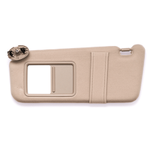 Solskydd på förarsidan för Toyota Camry 2007-2011, solskyddsbyte OEM 74320-06780-B0 74310-06750-B0, solskydd vänster sida utan ljusbeige -