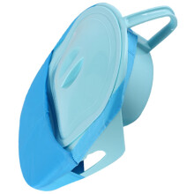 1 set unisex urinoirfles van plastic, lichtblauw, voor ouderen, draagbaar ontwerp