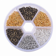 Diy Pendant Supplies 600pcs Alloy Eyelet Screw Jewelry Making Findings Mini Screw Eye Pin 4x8mm For Diy Crafts