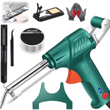 German-Precision Heated Welding Tools, 2026 Auto Solder Iron Set w/ Stand & Wire for DIY/Home Repairs (Green)