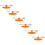 Hjärta Silikon Kaffemugglock 6Sets Orange 2