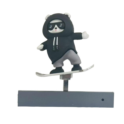 Skateboard Bjørn Dashboard Ornament PVC 1 stk.