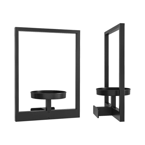 Modern Metal Wall Plant Holder for Home Decor 2