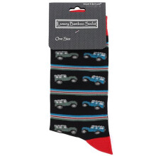 Black Landrover Jeep Luxury Bamboo Men's Socks