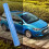 Blaue Auto Folie Selbstklebend Luftblasenfrei 7