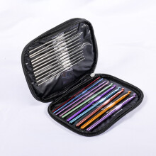 Smooth Crochet Hooks Set with Case - DIY Knitting Kit