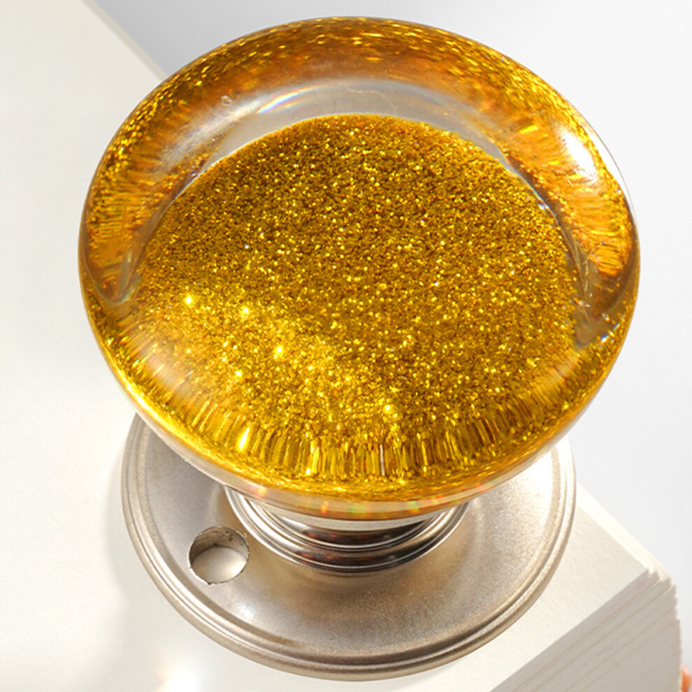 (Gold Leaf) Unique Resin Glass Ball Cabinet Knobs For Doors & Drawers 6017806883366