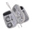 (Gray double-layer data cable package) Travel Cable Organizer Case for Chargers & Cords 2