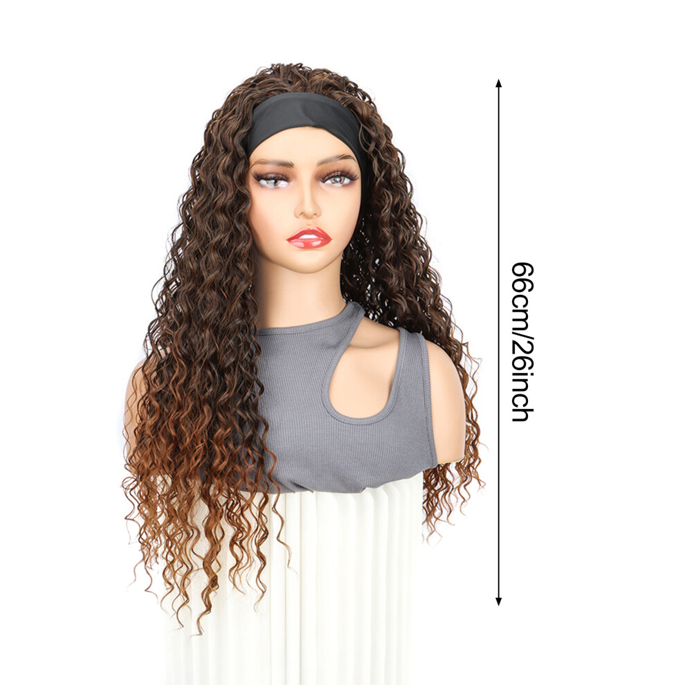 Penghui-Toys Unisex (1B30) Kinky Curly Glueless Wig For Women & Girls