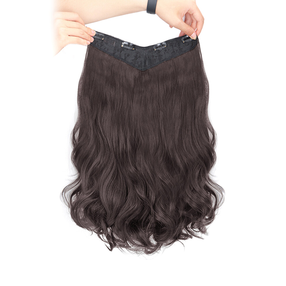 Penghui-Toys (Dark Brown, 50Cm) 50Cm Wave Hair Extensions For Wedding & Masquerade