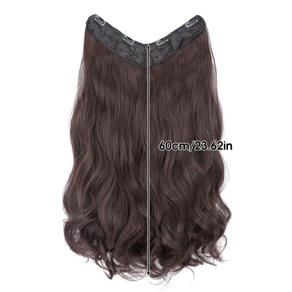 Penghui-Toys (Dark Brown, 60Cm) 50Cm Wave Hair Extensions For Wedding & Masquerade