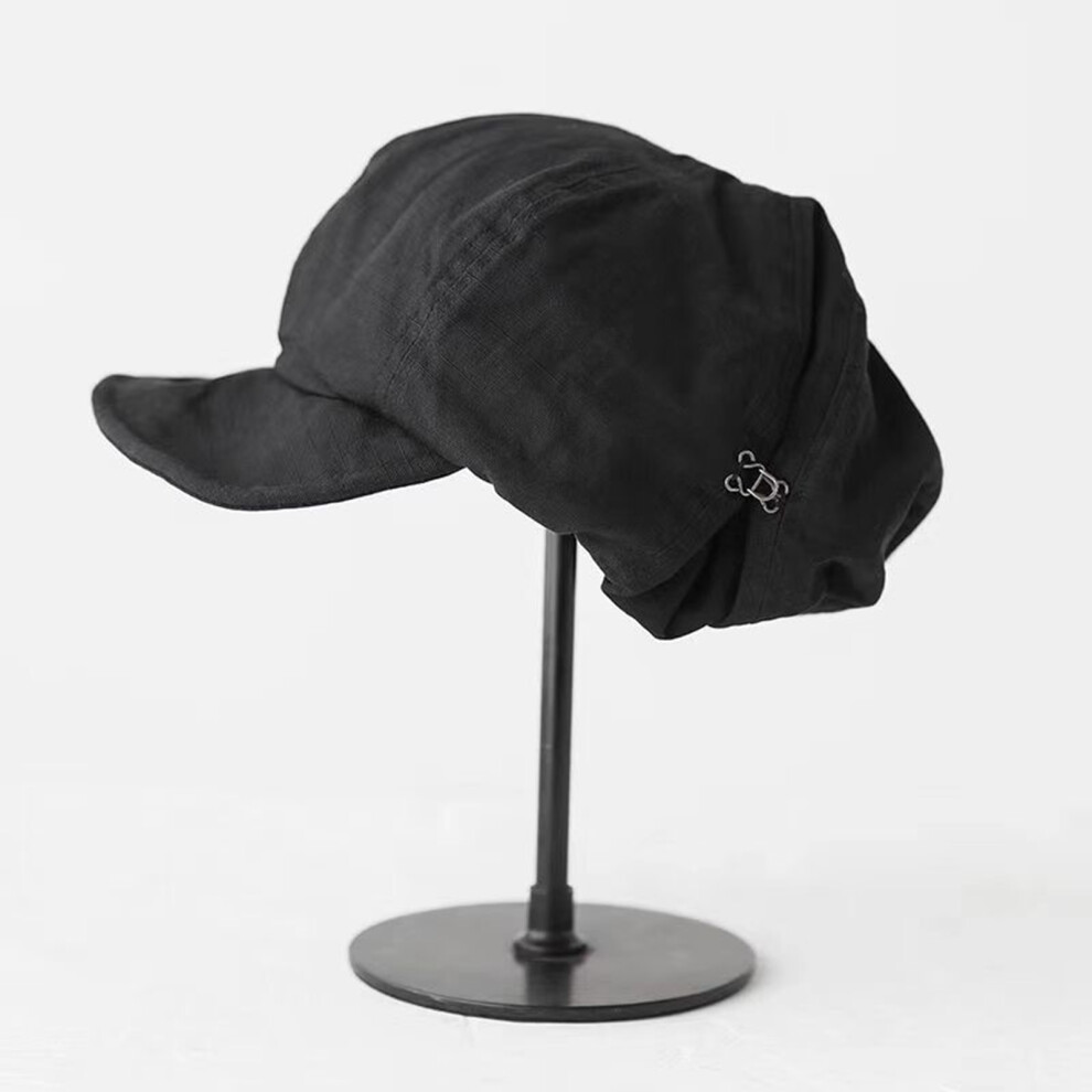 Penghui-Toys Unisex Black ( Cap) Japanese Retro Curly Wig Beret For Daily Wear