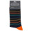 Bright Stripe Black Luxury Bamboo Men's Socks 1