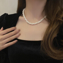 Women\'s Pearl Necklace - French Style, Safe Material