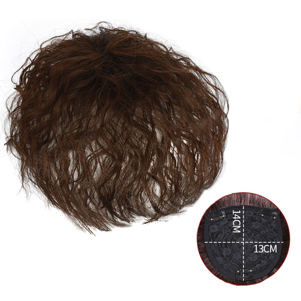 Penghui-Toys (Dark Brown, Incremental Payment) Short Curly Wig Piece For Ladies