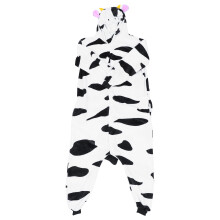 1Stk Kinder Pyjama Cartoon Kuhmotiv Gemütlich Warm Für Winter