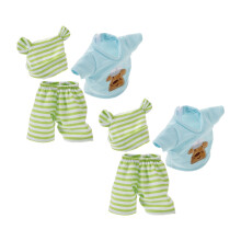 4Sets Spielpuppen Kleidung Mit Mütze Baumwolle Für 10 Zoll Baby Dolls