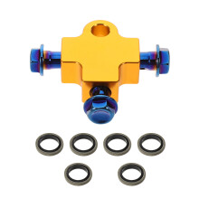 3- Hydraulische Bremsleitung Tee Aluminium Adapter