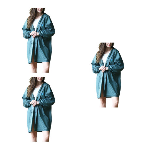 3Stk Blaue Regenjacken Mit Für Erwachsene 2