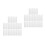 20Pcs Clear Plastic Blister Storage Container Reusable Organizer Case 5