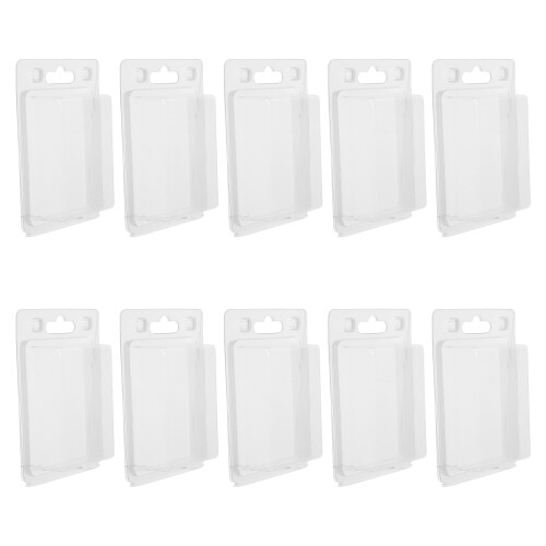 20Pcs Clear Plastic Blister Storage Container Reusable Organizer Case