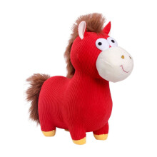 Lindo Cavalo de Pelúcia Vermelho, Boneco Cavalo do Zodíaco, Decoração de Ano Novo e Mascote da Sorte para Casa/Escritório – 22 cm, Ideal para