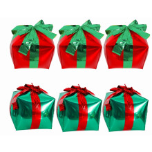Boîtes à ballons de Noël en aluminium (6 pièces)