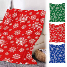 Couverture douce de Noël 130 x 150 cm, couverture polaire confortable pour canapé et décoration intérieure, utilisable à l'intérieur comme à
