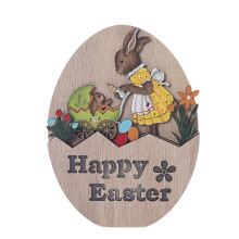 Leuchtende Ostereier aus Holz, LED-Hase als Dekoration für Frühlingsdeko, Tischdekoration für Partys – passend zu Osterthemen
