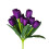 Tulipas artificiais de seda roxa escura, 9 unidades, 40 cm (15,8 polegadas) 1