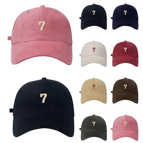 Gorra de béisbol Numeric7Print Soft Top Roja Talla Única