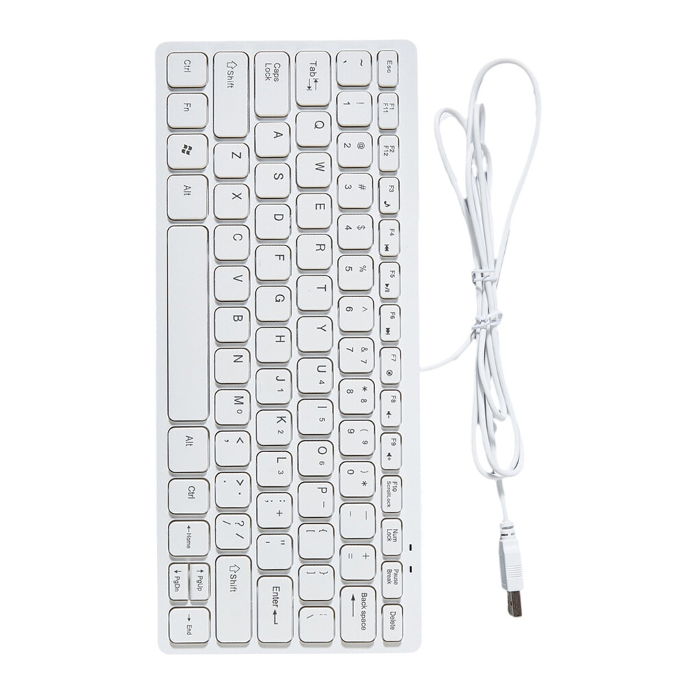Wireds Usb Miniature Keyboards 78 Key Thin Design For Desktop Laptop Pc Ergonomic And Portable 9071309058413