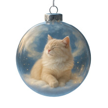 Boules de Noël décoratives, boules en cristal en forme de chat et de chien à suspendre pour sapin de Noël, décoration de fête à la maison (8