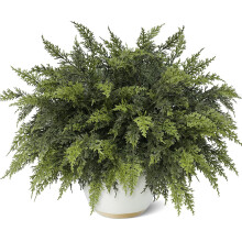 Ensemble de 3 branches de cèdre artificielles de Noël, 45 cm, tiges souples au toucher, feuillage de pin réaliste – Compatible avec les
