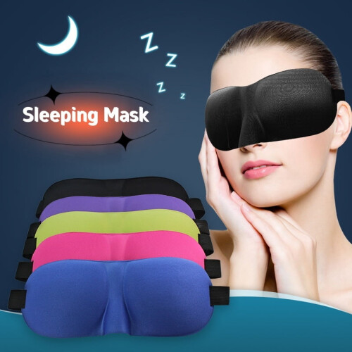 Μάσκα ματιών για ύπνο 3D Contoured Cup Blindfold Κοίλη φορμαρισμένη νυχτερινή μάσκα ύπνου Block 2