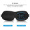 Μάσκα ματιών για ύπνο 3D Contoured Cup Blindfold Κοίλη φορμαρισμένη νυχτερινή μάσκα ύπνου Block 5