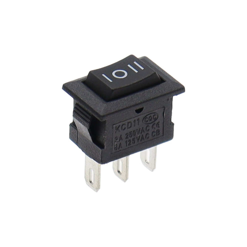 5/10Pcs Kcd11 Rocker Switch 10*15Mm Mini Push Button Switch On-Off / On-Off-On 2 Pins / 3 Pins 3A 250Vac / 6A 125Vac 10X15mm 9071309059786