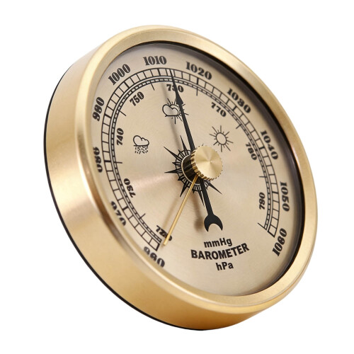Barometer guld digital lufttryksmåler 1 stk.