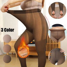 Women's 220G Flesh Tone Tights, Lined Convertible Pantyhose for Winter – Formal & Daily Use