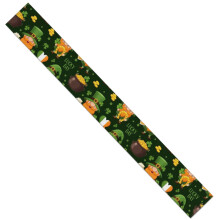 St. Patrick's Day & Hearts Table Runner, 13.8"x108", Heat Resistant, Wrinkle-Free, Machine Washable