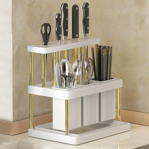 Kitchen Cutlery Holder Spoon Fork Chopstick Storage Utensils Rack Organizer я э~ X2J3