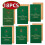 Christmas Greeting Cards with Envelopes Green 18 Pack 1
