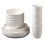 Shatterproof Plastic Dinnerware Set 16-Piece White 1