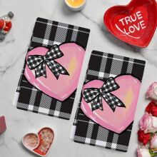 Měkké savé kuchyňské utěrky na Valentýna 12x18 palců