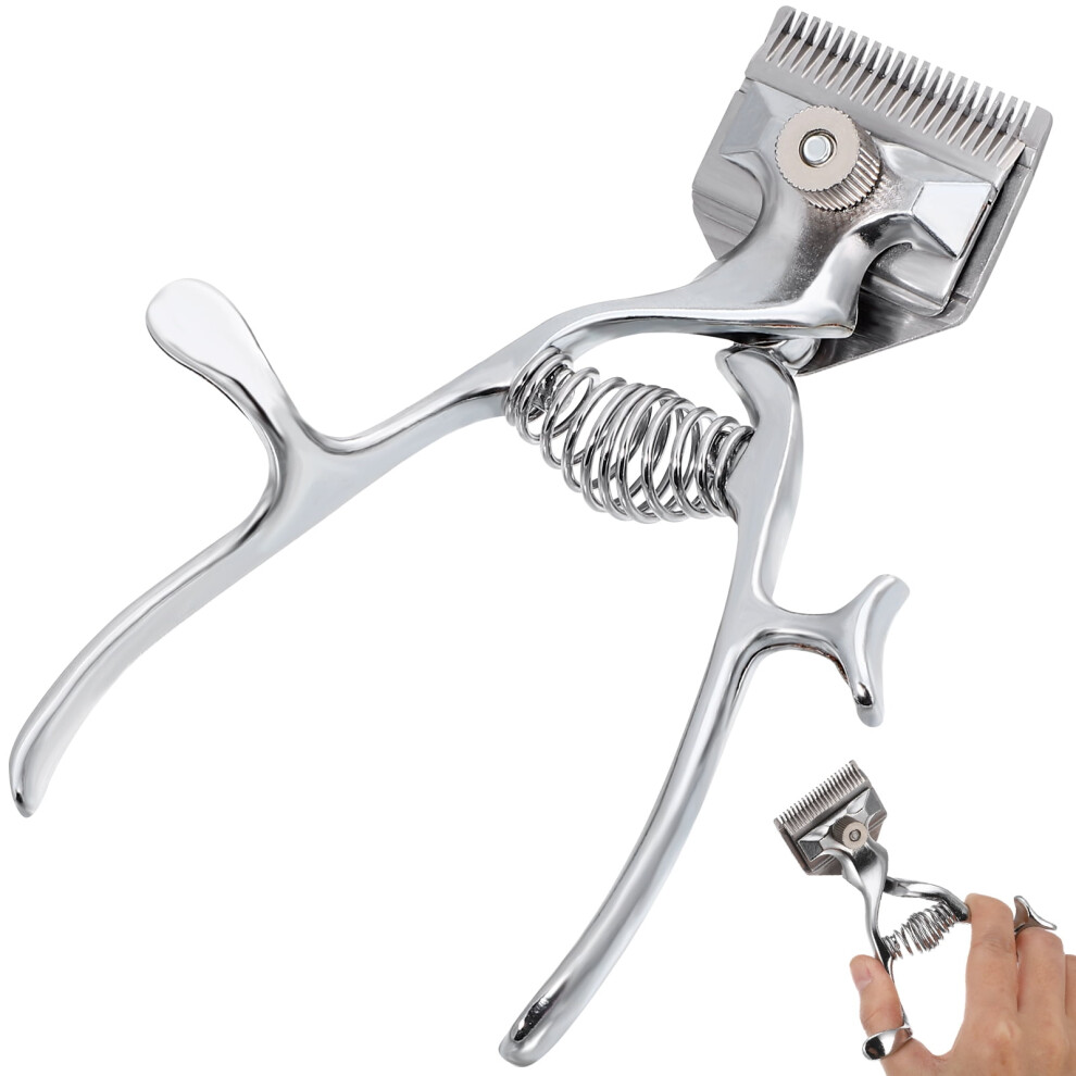 Silver Professional Barber Hair Clipper And Edger Kit For Men And Pets, Grooming And Haircut Tool With Precision Trimmer