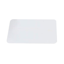 Tovagliette in plastica trasparente, protezione per tavolo in vinile, resistenti al calore e lavabili, 43 x 28 cm, 1 pezzo
