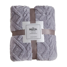 Polár takaró kanapéra, bársonyból készült vastagított jacquard flanel takaró, puha tapintású, kényelmes takaró minden évszakra