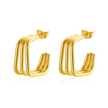 Lichtgewicht luxe geometrische cirkeloorbellen – eenvoudig en modieus, perfect voor dagelijks gebruik en bij elke outfit.